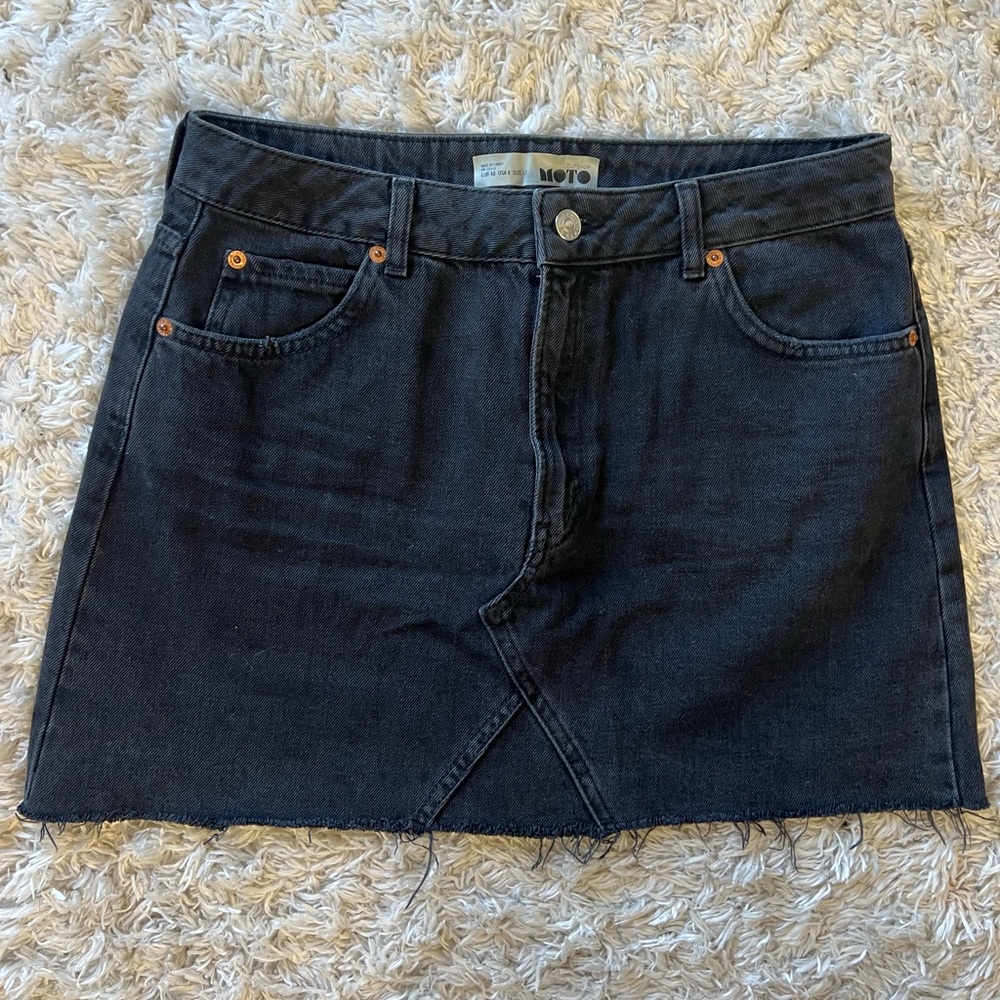 topshop denim skirt